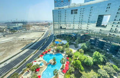 Hotel Styled Studio in the ARC Tower | High Floor | Swimming Pool View