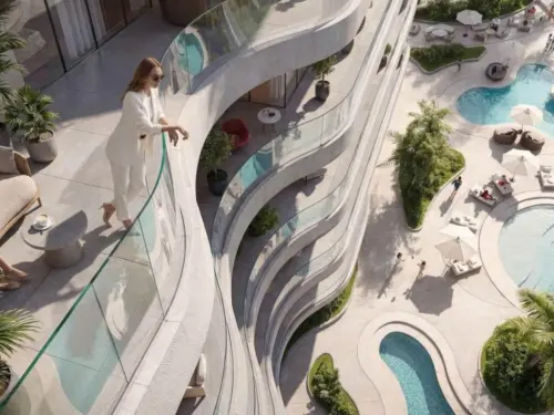 1BR_ Radisson Residences B4 | Full Sea View | Astonishing Corner Unit with 2 Balconies | Massive Layout | Low Premium | Luxury Style Living - 2
