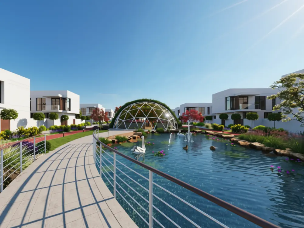 3BR_Sustainable City _ Yas Island _ Remarkable Community Pond View | Close to Swimming Pool | Prime Location