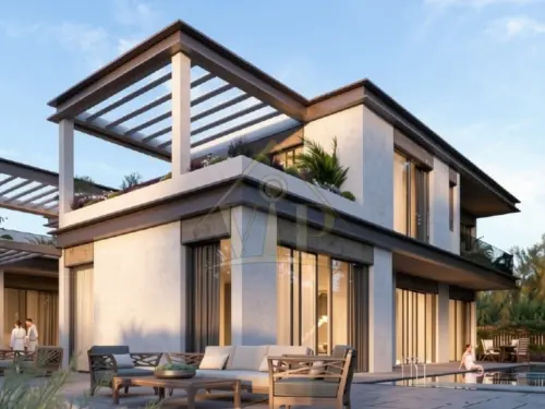 5BR _ Naseem Community _ Hudayriat Island_ Single Row | Front of Community School and Sports Field | Sophisticated Contemporary Style Villa - 11