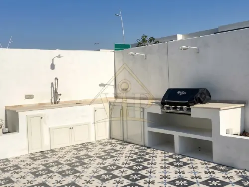 3BR _ CEDARS Yas Acres | Upgraded Corner Villa Facing Community Center | Corner Unit - 25
