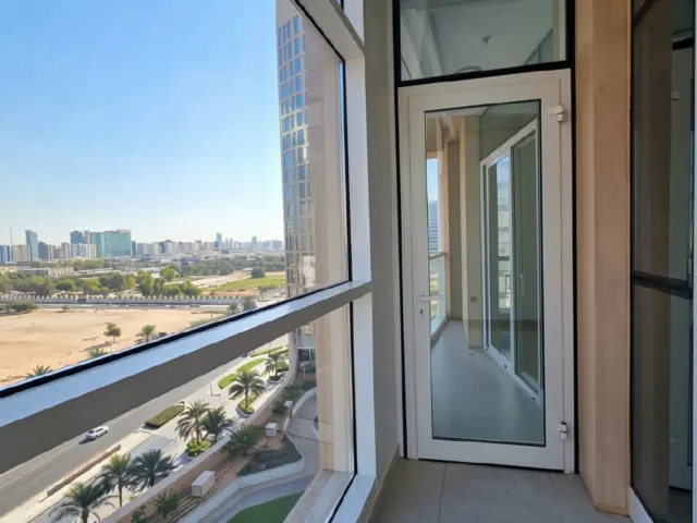 3BR Simplex + M _ United Square Desert Khalidiya _ Road View | Massive Well- Maintained Unit with Balcony | 2 Parking | with Amenities
